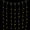 Светодиодный занавес Sealed с супер-мерцанием 2*3 м., 220V., 600 теплых белых LED ламп, черный каучук, Beauty Led (LL602ABL-1-2WW)