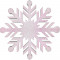 Снежинка из пенофлекса Резная 300 мм., белый, ПромЕлка (CP-300White)