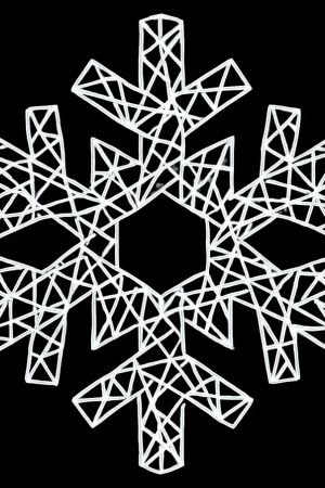 Светодиодная фигура Снежинка №1 2D 150 см., Сад Радости (SR344)