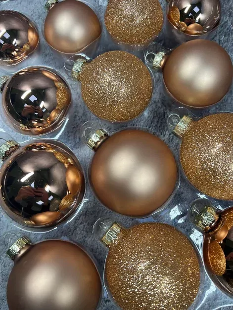 Набор стеклянных шаров Карамельный 42 шт., Christmas DeLuxe (87166)