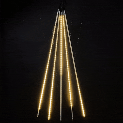 Гирлянда Тающие сосульки 5*1 м., 24V., 480 теплых белых LED ламп, коннектор, черный ПВХ, LTC (CCL480-10-1WW)