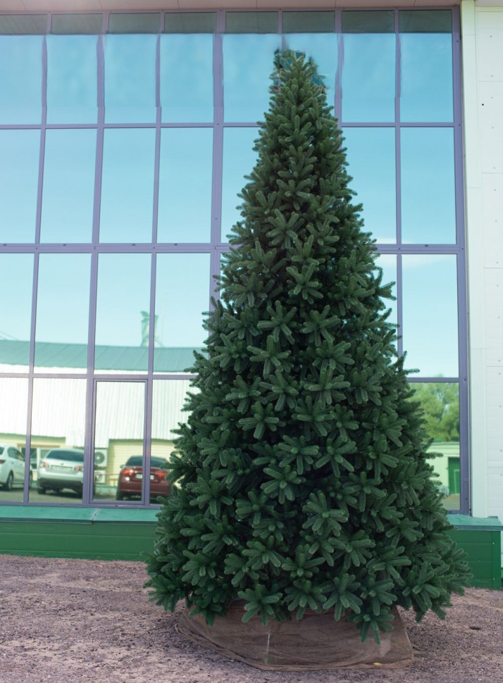 Интерьерная искусственная елка Клеопатра Люкс 4 м., ствольная, 100% Литая хвоя, Green Trees (GT4KLEO)