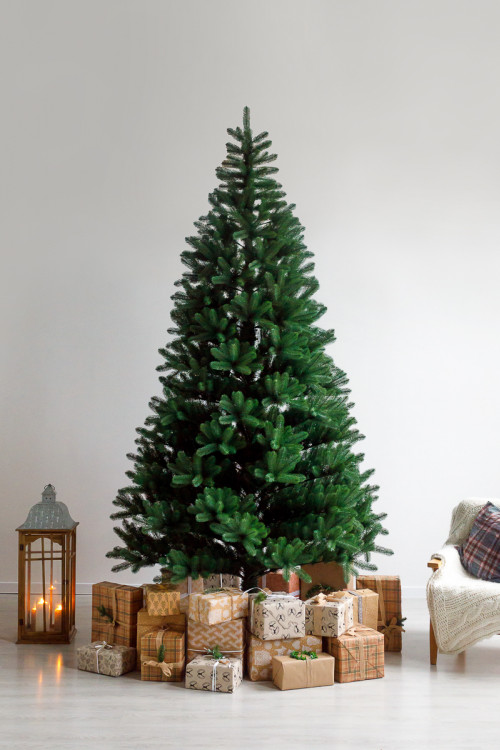 Интерьерная искусственная елка Клеопатра Люкс 4 м., ствольная, 100% Литая хвоя, Green Trees (GT4KLEO)