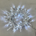 Светодиодная гирлянда с колпачком 100 холодных белых LED ламп 10 м., 220-230 В., прозрачный провод ПВХ, IP65, LTC (PST100CAP-10-2W)