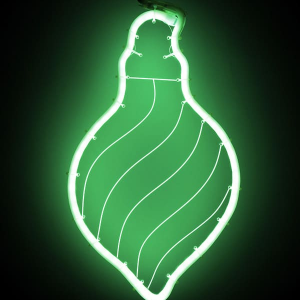Светодиодная фигура Шар из акрилайта 24*42 см., 220В, зеленое свечение, LTC (HFS1-2G)
