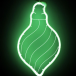 Светодиодная фигура Шар из акрилайта 24*42 см., 220В, зеленое свечение, LTC (HFS1-2G)
