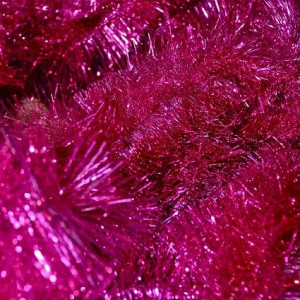 Мишура цвет розовый, диаметр 100 мм., длина 3 м., ЕлкиТорг (M100pink)