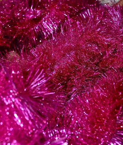 Мишура цвет розовый, диаметр 100 мм., длина 3 м., ЕлкиТорг (M100pink)