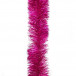 Мишура цвет розовый, диаметр 100 мм., длина 3 м., ЕлкиТорг (M100pink)