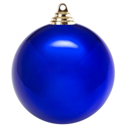 Пластиковый шар 300 мм., синий глянец., 1 шт., Snowmen (ЕК0482)