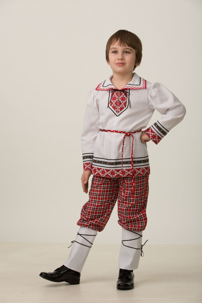 Национальный костюм "Рубашка вышиванка", размер 122-64, Батик (5601-1-122-64)