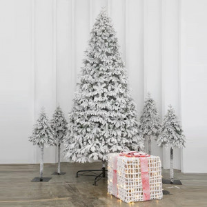 Искусственная ель Камчатская заснеженная 4 м., Литая хвоя + ПВХ, ЕлкиТорг (143400)