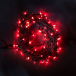 Светодиодная гирлянда с колпачком 75 красных LED ламп 10 м., 24В., черный каучуковый провод, IP65, LTC (LL75-1-1R)