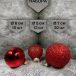 Набор стеклянных шаров Классический красный 42 шт., Christmas DeLuxe (87162)