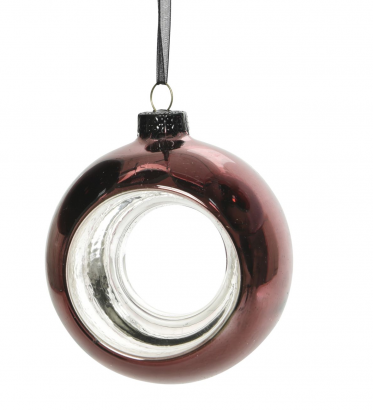 Украшение стеклянное Властелин колец 80 мм., розовый, Kaemingk (120272/2)