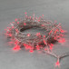 Светодиодная гирлянда с колпачком 100 красных LED ламп 10 м., 220-230 В., прозрачный провод ПВХ, IP65, LTC (PST100CAP-10-2R)