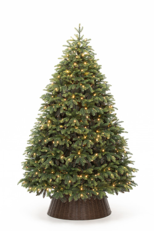 Искусственная елка Богемская 300 см., 1265 теплых белых LED ламп, Литая хвоя+ПВХ, ЕлкиТорг (180300)