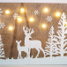 Рождественская декорация Олени в лесу, размер 30*40 см., Svetlitsa (17-222)
