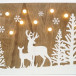 Рождественская декорация Олени в лесу, размер 30*40 см., Svetlitsa (17-222)