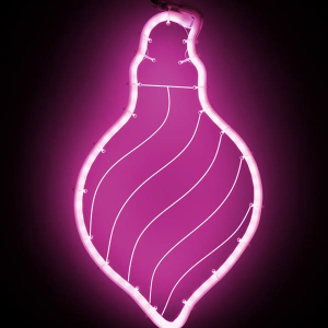 Светодиодная фигура Шар из акрилайта 24*42 см., 220В., розовое свечение, LTC (HFS1-2P)