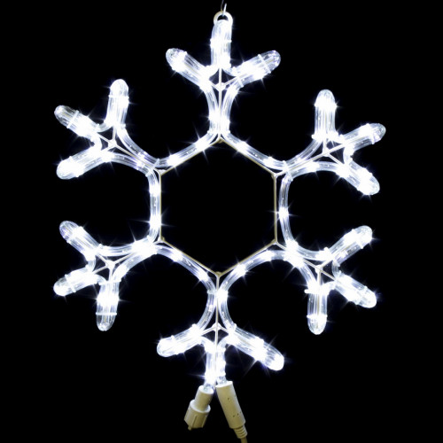 Светодиодная снежинка с мерцанием 40 см., холодный белый, Winner Light (9053-40W)