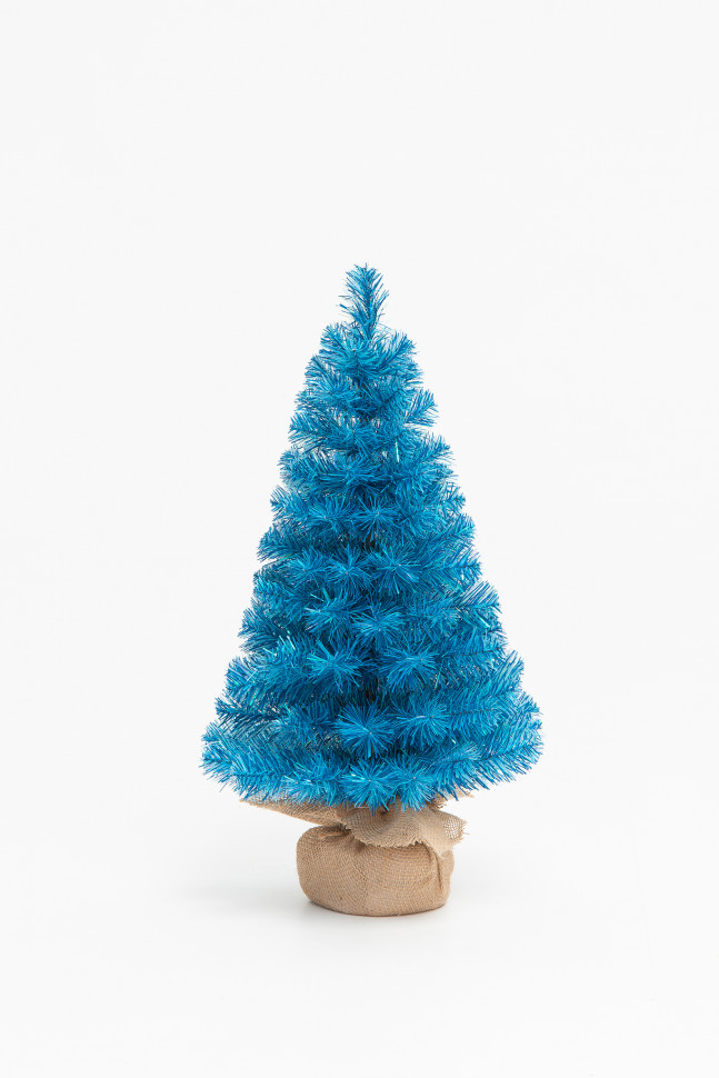 Искусственная елка Искристая голубая 45 см., мягкая хвоя ПВХ, ЕлкиТорг (150045)