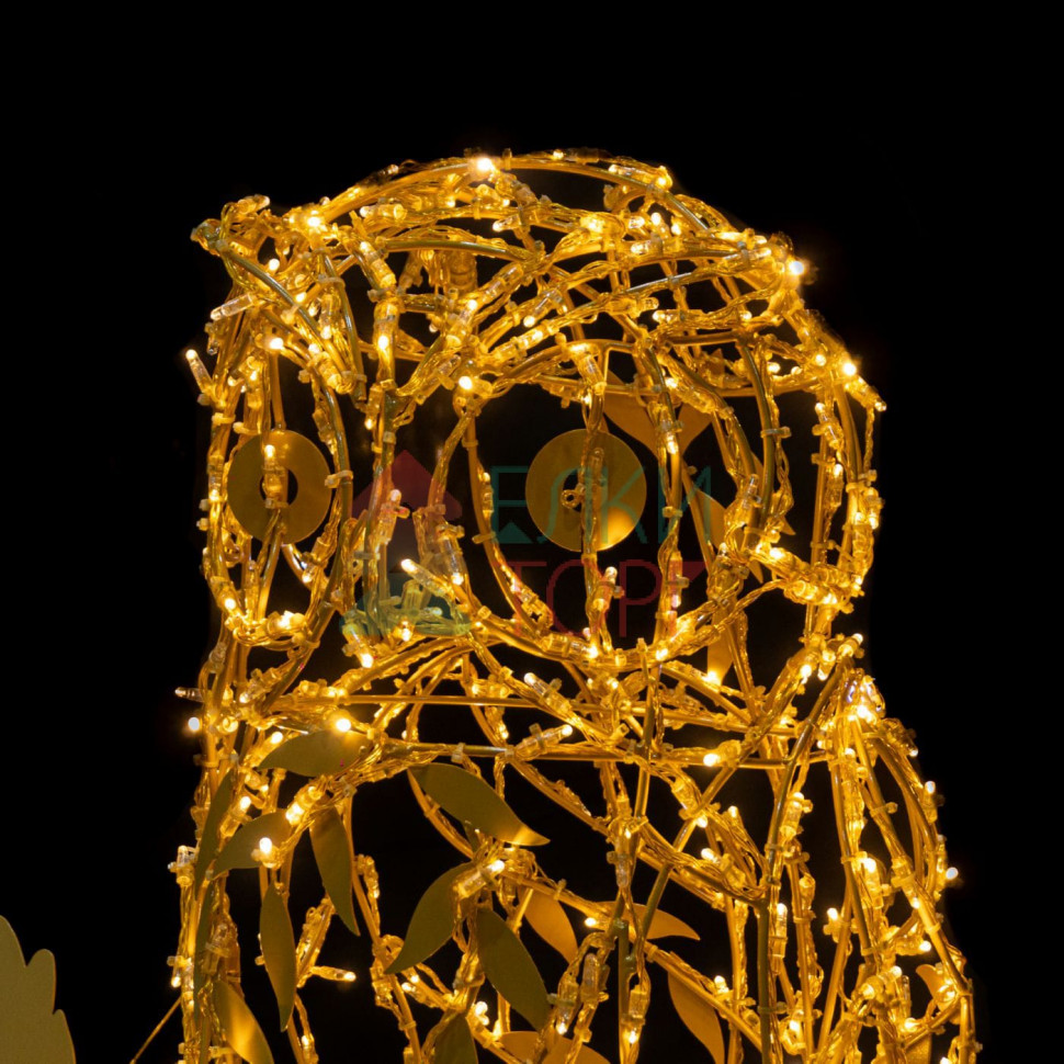 Светодиодная фигура Сова Premium 1,1 м., золотая, Conso (OL324)