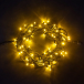 Светодиодная гирлянда с колпачком 75 желтых LED ламп 10 м., 24В., черный каучуковый провод, IP65, LTC (LL75-1-1Y)