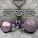 Набор стеклянных шаров Лавандовый микс 26 шт., Christmas DeLuxe (86774)