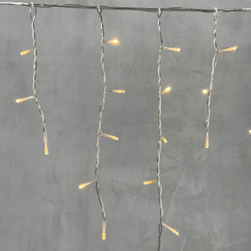 Светодиодная бахрома 4,9*0,5 м., 240 теплых белых LED ламп, прозрачный провод ПВХ, Beauty Led (PIL240-10-2WW)