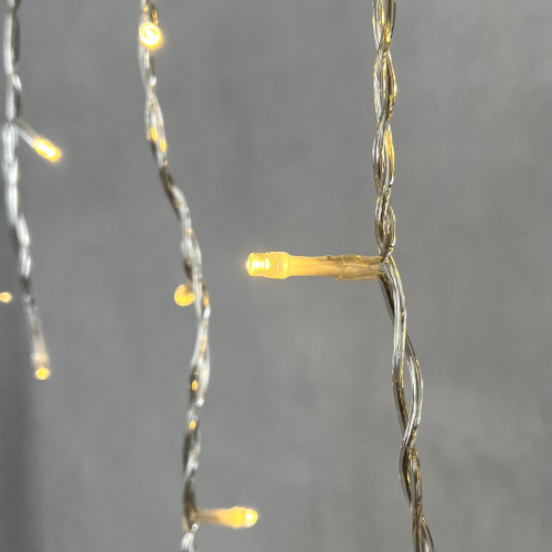 Светодиодная бахрома 4,9*0,5 м., 240 теплых белых LED ламп, прозрачный провод ПВХ, Beauty Led (PIL240-10-2WW)