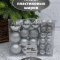 Набор пластиковых шаров Гамма 46 шт, серебро, Christmas DeLuxe (83102-88021)
