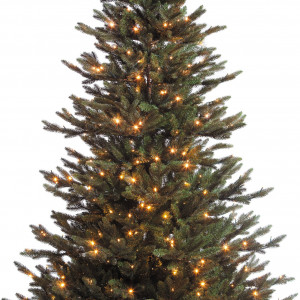 Ель Ирландская с лампочками 305 см., 948 LED ламп, литая хвоя+пвх, Black Box (74401)