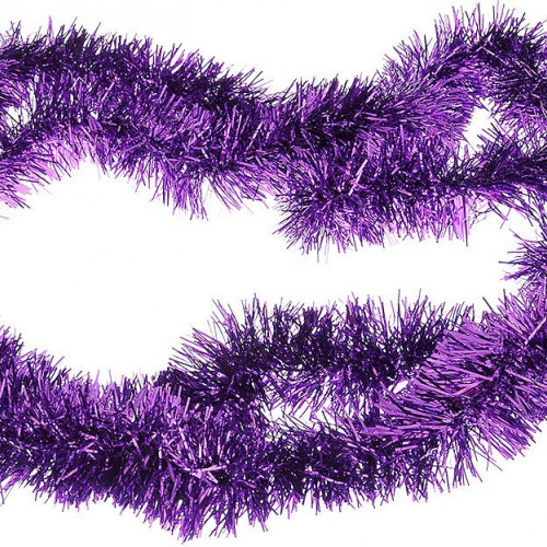 Мишура цвет фиолетовый, диаметр 100 мм., длина 3 м., ЕлкиТорг (M100purp) в Санкт-Петербурге