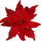 Пуансеттия Искры Любви красная 27 см., на клипсе, House of seasons (83903)