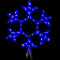Светодиодная снежинка с мерцанием 40 см., синий, Winner Light (9053-40B)