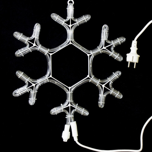 Светодиодная фигура снежинка с мерцанием 40 см., синий, Winner Light (9053-40B) в Санкт-Петербурге