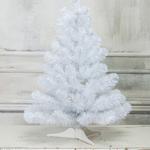 Искусственная елка Жемчужная белая 90 см., мягкая хвоя ПВХ, ЕлкиТорг (16090)