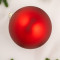 Шар пластиковый матовый 200 мм., красный, ЕлкиТорг (150600)