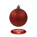 Набор пластиковых шаров Калейдоскоп 60 мм., красный, 35 шт., Christmas DeLuxe (89283)
