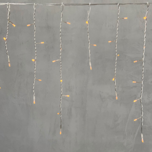 Светодиодная бахрома 4,9*0,5 м., 240 желтых LED ламп, прозрачный провод ПВХ, Beauty Led (PIL240-10-2Y) в Санкт-Петербурге