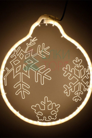 Светодиодная фигура из акрилайта теплое белое свечение, 30*30 см., 220В, Beauty Led (HFS2-2WW)