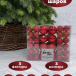 Набор пластиковых шаров Гамма 46 шт., красный, ChristmasDeLuxe (88022)