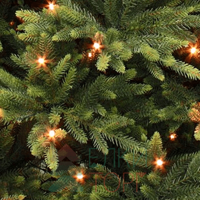 Ель Королевская премиум стройная с лампочками 230 см., 304 LED ламп, Литая хвоя+Пвх, Triumph Tree (72062)