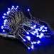 Светодиодная нить с мерцающим диодом 20 м., 220V, 200 синих LED ламп, черный каучук, соединяемая, Winner (B.01.7B.200+)