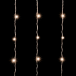 Светодиодный занавес 2*2 м., 400 теплых белых LED ламп, мерцание, облегченный, прозрачный провод ПВХ, LTC(PCL400NOTBLW-10-2WW) в Санкт-Петербурге