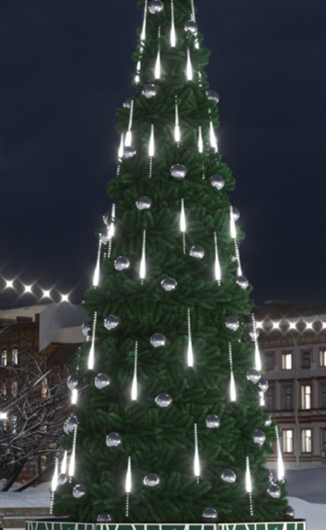 Световая ель «Звёздный дождь» - 7 м. Conso