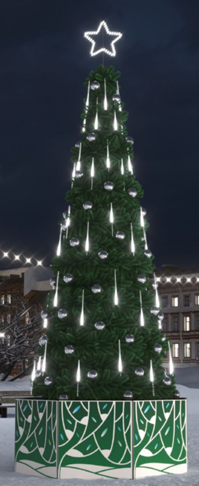 Световая ель «Звёздный дождь» - 7 м. Conso