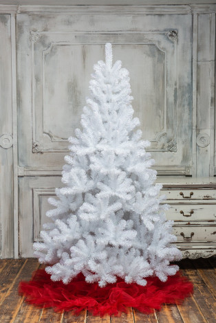 Искусственная елка Жемчужная белая 120 см., мягкая хвоя, ЕлкиТорг (16120)