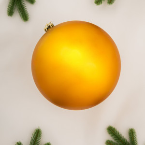 Шар пластиковый матовый 200 мм., золотой, ЕлкиТорг (150601)